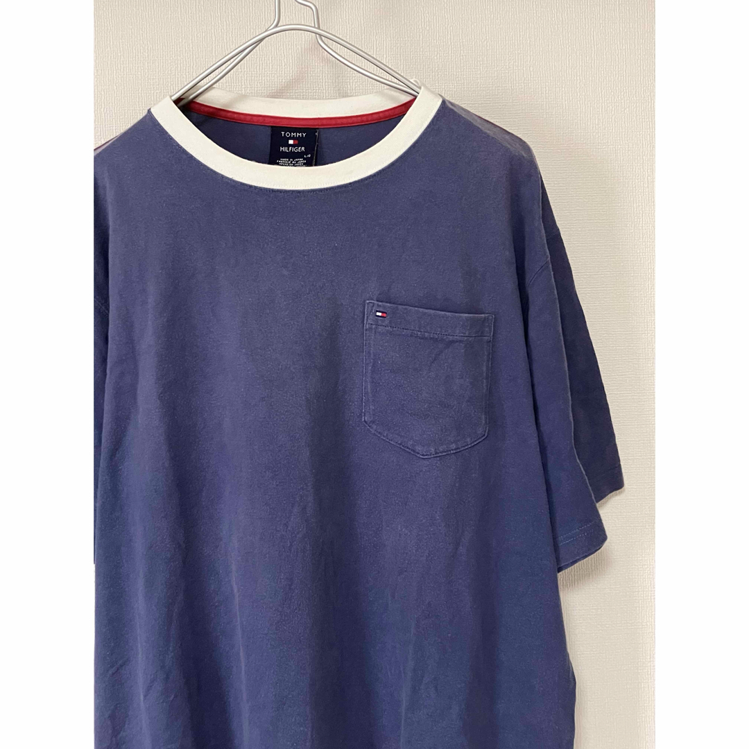 TOMMY HILFIGER(トミーヒルフィガー)のTOMMY HILFIGER トミーヒルフィガー　Tシャツ　ポケット　日本製　L メンズのトップス(Tシャツ/カットソー(半袖/袖なし))の商品写真