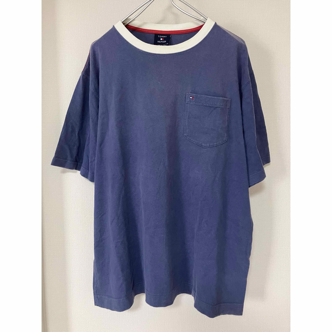 TOMMY HILFIGER(トミーヒルフィガー)のTOMMY HILFIGER トミーヒルフィガー　Tシャツ　ポケット　日本製　L メンズのトップス(Tシャツ/カットソー(半袖/袖なし))の商品写真