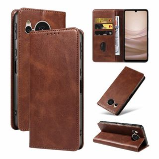 【色:ブラウン_サイズ:AQUOS Sense7 用】QUEASON 互換品 ス(その他)
