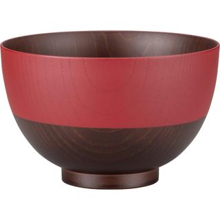 【数量限定】カノー 丼 古代朱 径14.8×9.5cm 日本伝統色 京型塗分丼 