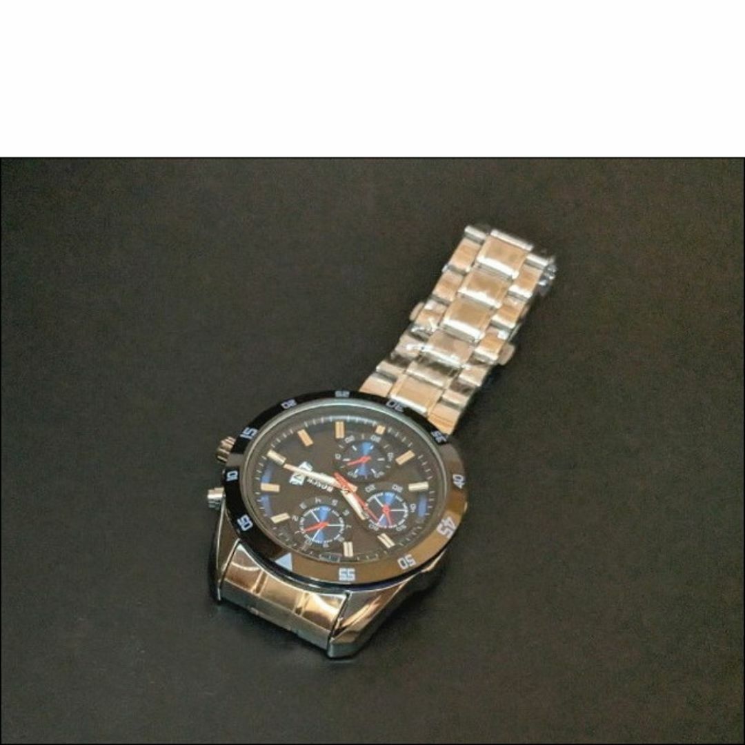 ◆ SALE ◆ 新品 BOSCH2 メンズ ビジネス腕時計ブルー ブラック メンズの時計(金属ベルト)の商品写真