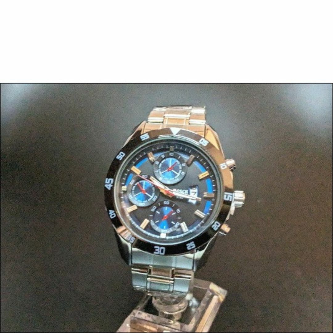 ◆ SALE ◆ 新品 BOSCH2 メンズ ビジネス腕時計ブルー ブラック メンズの時計(金属ベルト)の商品写真