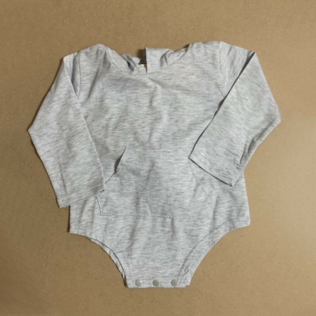 新品❤️子供90 ベビー baby うさぎ ロンパース グレー 着ぐるみ 美品 キッズ/ベビー/マタニティのベビー服(~85cm)(ロンパース)の商品写真