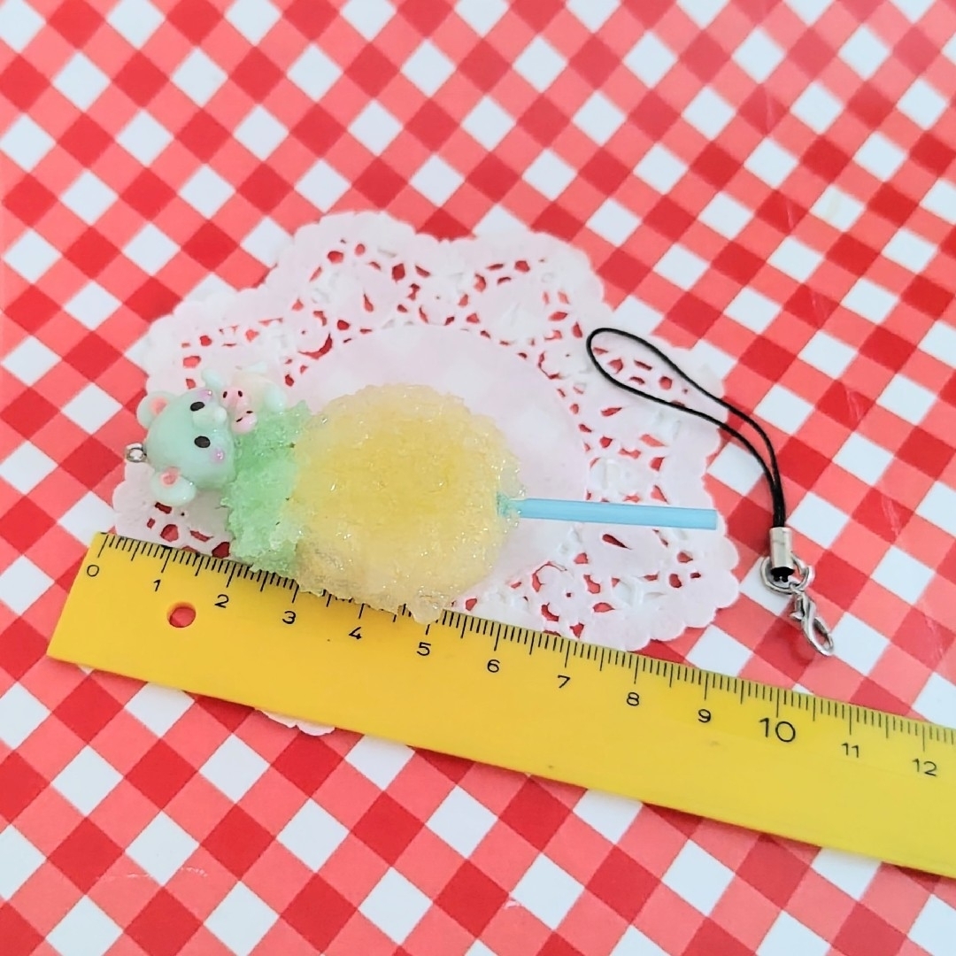 パインかき氷アイスバーぞう ハンドメイドのアクセサリー(キーホルダー/ストラップ)の商品写真