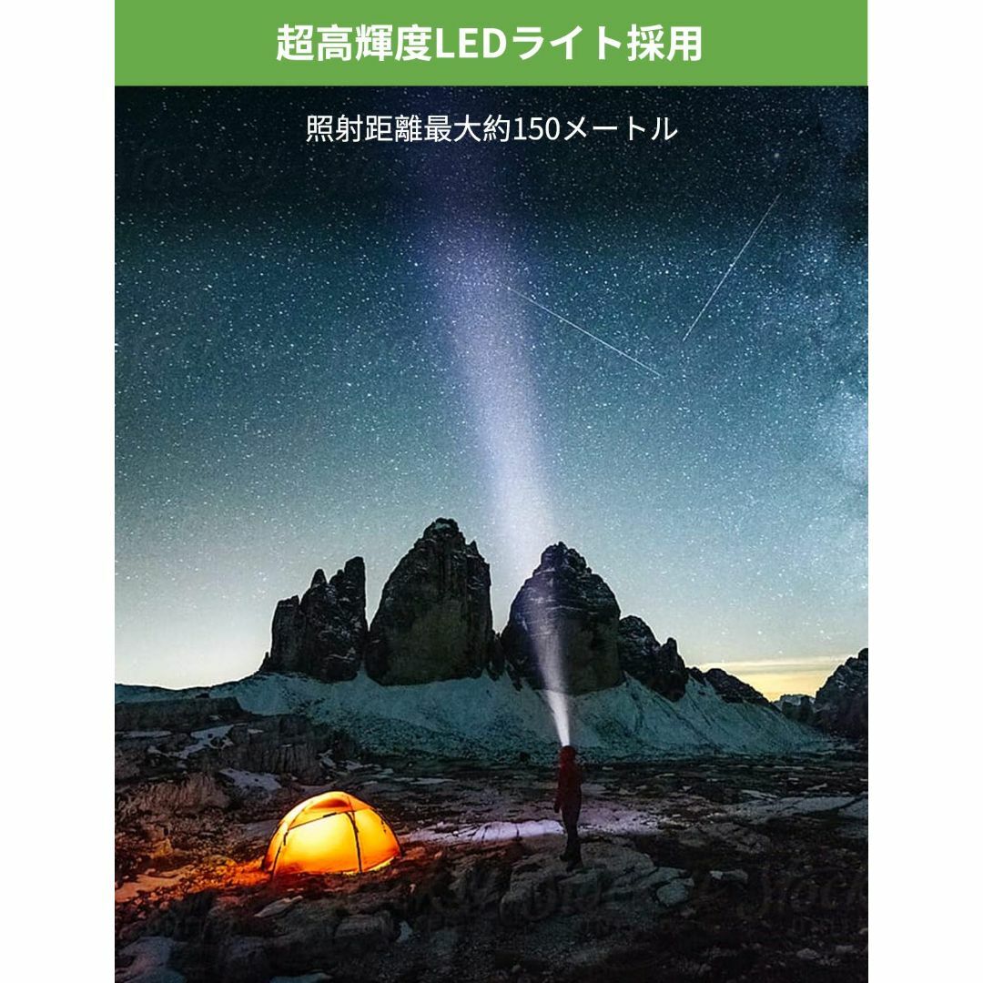 【在庫処分】Lepro ヘッドライト 充電式 300lm高輝度 ledヘッドライ スポーツ/アウトドアのアウトドア(ライト/ランタン)の商品写真