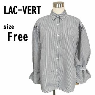 【F】LAC-VERT ラックヴェール レディース ストライプ シャツ 長袖