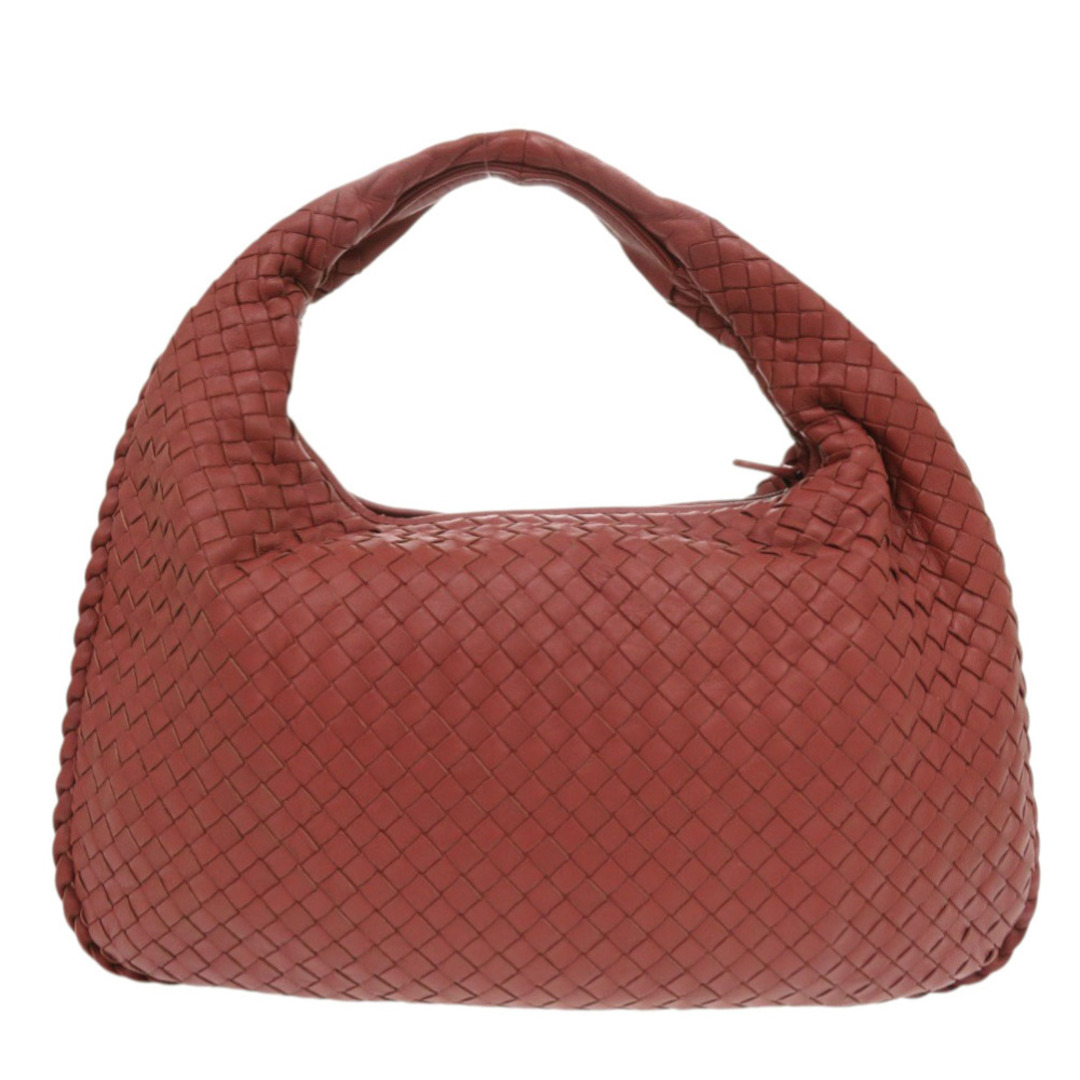 BOTTEGA VENETA(ボッテガヴェネタ)の美品 ボッテガヴェネタ イントレチャート ホーボー レザー レッド ハンドバッグ 赤 1569【中古】BOTTEGAVENETA レディースのバッグ(ハンドバッグ)の商品写真