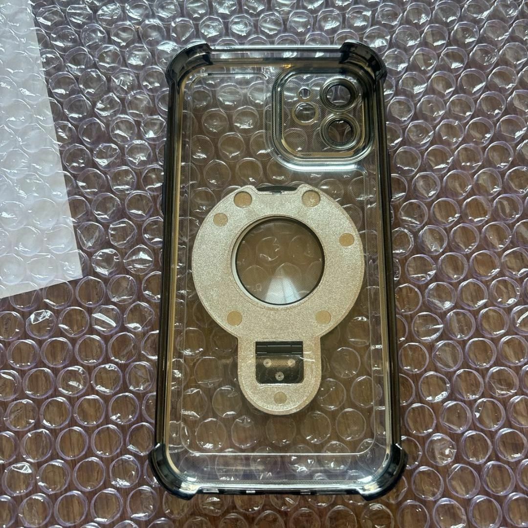 iPhone15 ケース ブラック 黒 MagSafe マグセーフ ホルダー スマホ/家電/カメラのスマホアクセサリー(iPhoneケース)の商品写真