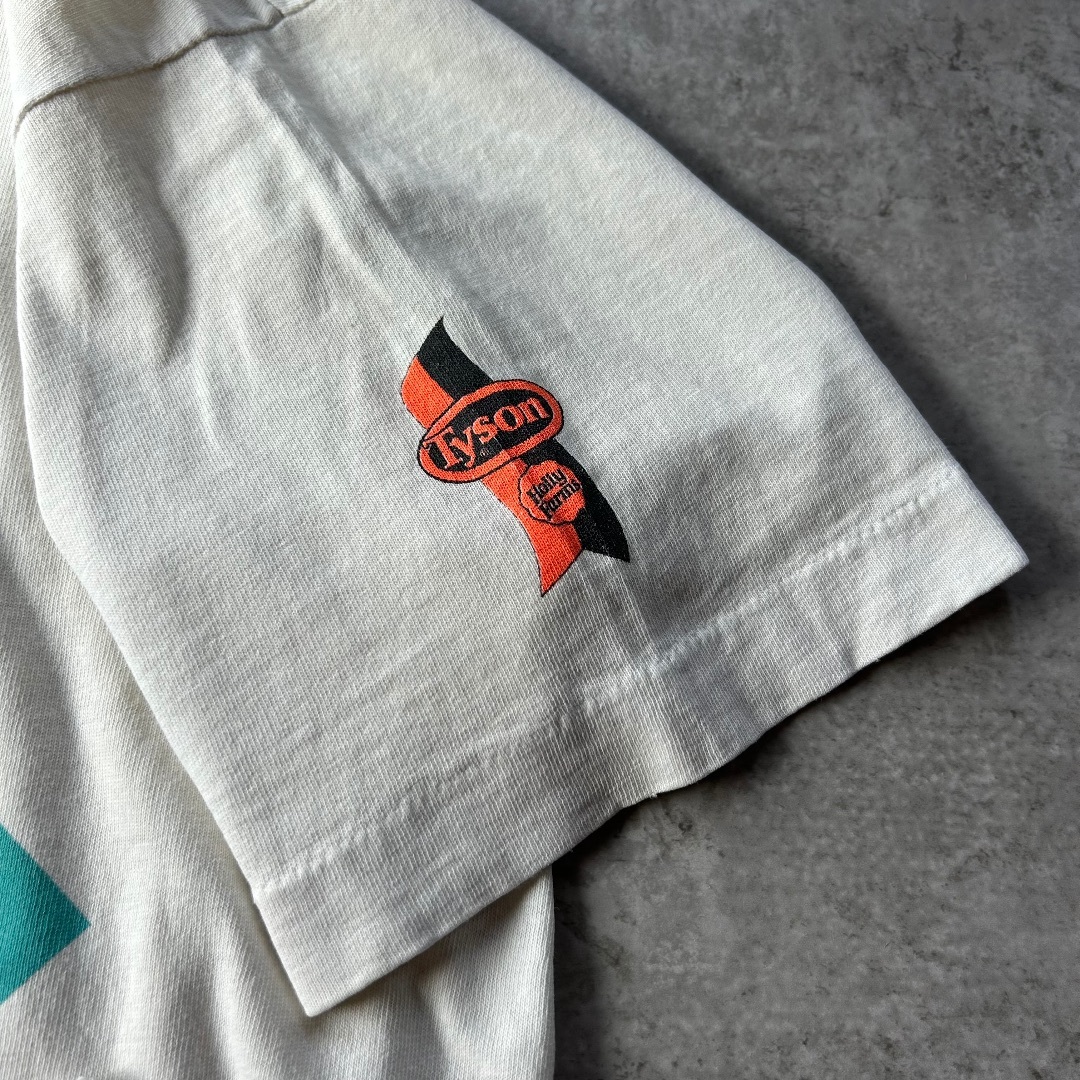 FRUIT OF THE LOOM(フルーツオブザルーム)の90s フルーツオブザルーム イベントtシャツ USA製 ホワイト L 企業ロゴ メンズのトップス(Tシャツ/カットソー(半袖/袖なし))の商品写真