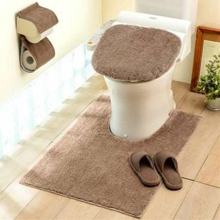 【数量限定】ベルーナ(BELLUNA) トイレマット ロング 洗える おしゃれ 