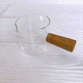 PARACITY ダブルスパウト エスプレッソショットカップ 木製ハンドル付き