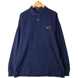 ラルフローレン(Ralph Lauren)の古着 90年代 ラルフローレン Ralph Lauren POLO SPORT ポロスポーツ 長袖 ポロシャツ メンズXL相当 ヴィンテージ /eaa570781(ポロシャツ)