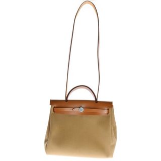 エルメス(HERMES)のHERMES エルメス エールバッグジップPM フォーブ×チャイ トワル×ヴァッシュ シルバー金具 ハンドバッグ ショルダーバッグ B刻印(ショルダーバッグ)