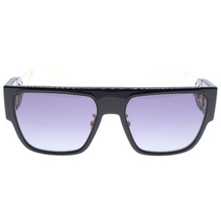 ディオール(Dior)のDIOR ディオール 30 Montaigne S3U Black Square Sunglasses CDテンプルサングラス グラデーションカラーレンズアイウェア メガネ ブラック(サングラス/メガネ)