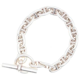 エルメス(HERMES)のHERMES エルメス シェーヌダンクルMM チェーンブレスレット 16コマ シルバー(ブレスレット)