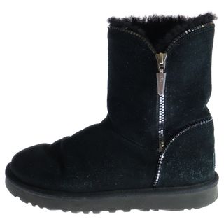 アグ(UGG)のUGG アグ フローレンス ムートンブーツ シューズ ブラック レディース 24cm(ブーツ)