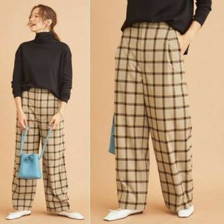 BEAUTY&YOUTH UNITED ARROWS - ビューティーアンドユース　チェックワイドパンツ