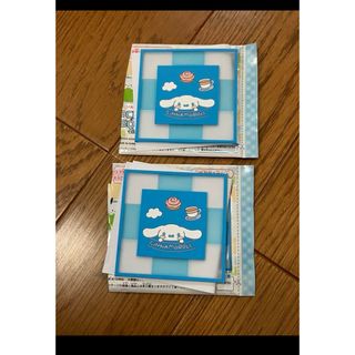 サンリオキャラクター　クリアスクエアコースター　シナモロール　2個　シナモン(キャラクターグッズ)