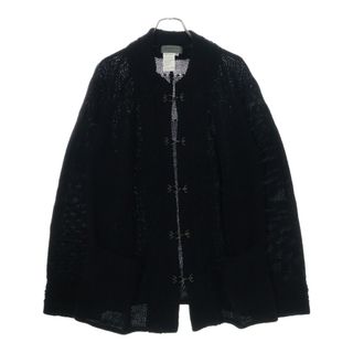 ヨウジヤマモト(Yohji Yamamoto)のYohji Yamamoto POUR HOMME ヨウジヤマモト プールオム 99AW ローゲージ アルパカ ニット カーディガンブラック HN-K22-184(カーディガン)