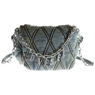ディーゼル(DIESEL)のDIESEL ディーゼル CHARM-D SHOULDER BAG チャーム ディー ユーズド加工デニムショルダーバッグ インディゴ X08597 P5570(ショルダーバッグ)