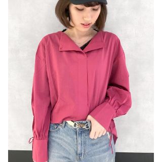 ページボーイ(PAGEBOY)のぷりん様専用 袖リボンノーカラー2WAYブラウス(シャツ/ブラウス(長袖/七分))