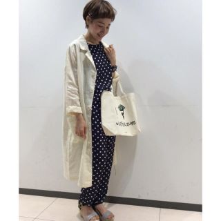 ダブルクローゼット(w closet)の【w closet】値下げ送料込み/綿麻ショップコート(スプリングコート)