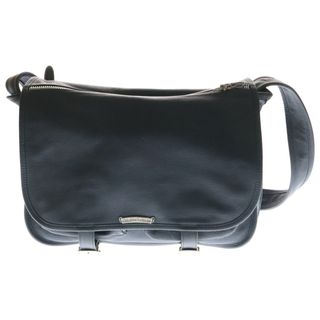 クロムハーツ(Chrome Hearts)のCHROME HEARTS クロムハーツ ソフト ショルダー メッセンジャー バッグ レザー ブラック(ショルダーバッグ)