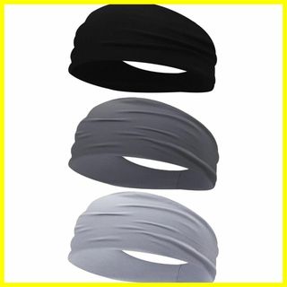 【特価セール】AOIIWER ヘッドバンド 汗止め ヘアバンド 3本セット スポ