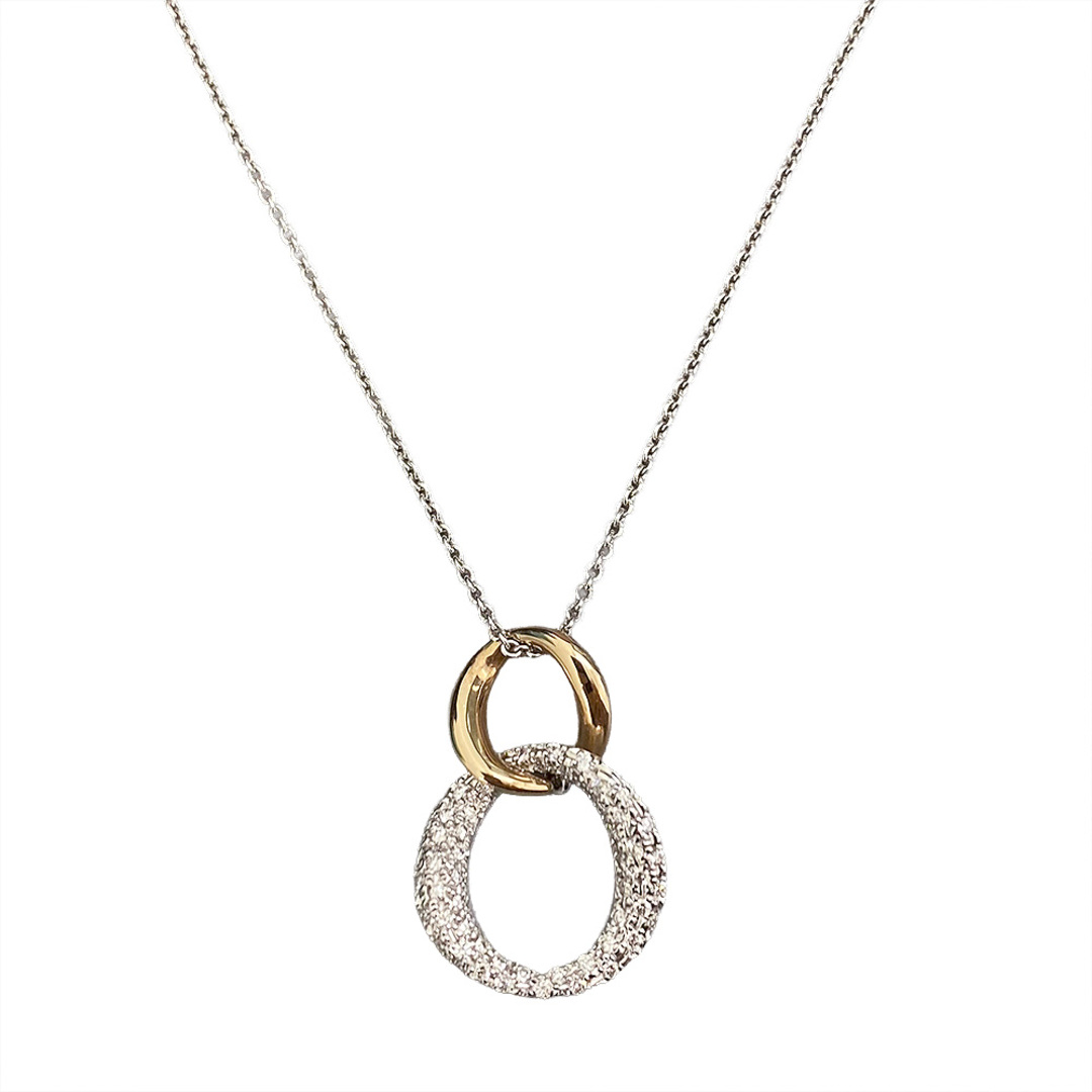 MIKIMOTO(ミキモト)の【中古】MIKIMOTO ミキモト ダイヤ ネックレス K18WG / D 0.36【質屋】 レディースのアクセサリー(ネックレス)の商品写真