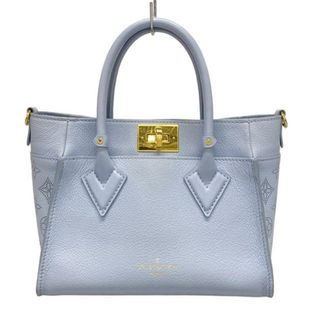 LOUIS VUITTON - LOUIS VUITTON(ルイヴィトン) トートバッグ マヒナ オンマイサイドPM M59432 ブルーヌアージュ レザー、牛革