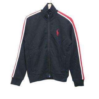 RalphLaurenGOLF(ラルフローレンゴルフ) ジャージ サイズL レディース美品  - 黒×レッド×白 長袖/ジップアップ(その他)