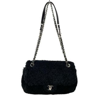 シャネル(CHANEL)のCHANEL(シャネル) ショルダーバッグ シングルフラップマトラッセ 黒 チェーンショルダー/シルバー金具(ショルダーバッグ)
