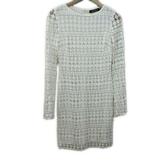 ラルフローレン(Ralph Lauren)のRalphLauren(ラルフローレン) ワンピース サイズ0 XS レディース - 白 クルーネック/長袖/ひざ丈/レース(その他)