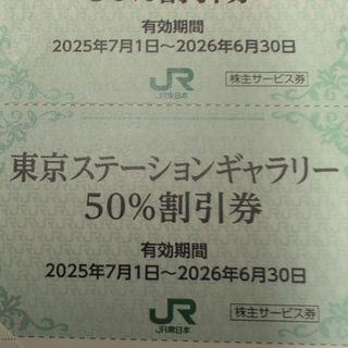 ジェイアール(JR)のJR東日本優待券の東京ステーションギャラリー半額割引券4枚300円(美術館/博物館)