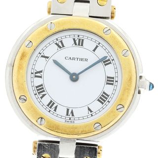 カルティエ(Cartier)のカルティエ CARTIER 84038288 サントスラウンドSM YGコンビ クォーツ レディース _883014(腕時計)