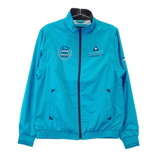 サイズ：L LE COQ GOLF ルコックゴルフ  2way 裏メッシュ ジャケット ボーダー柄 ブルー系 [240101496360] ゴルフウェア メンズ ストスト(ウエア)