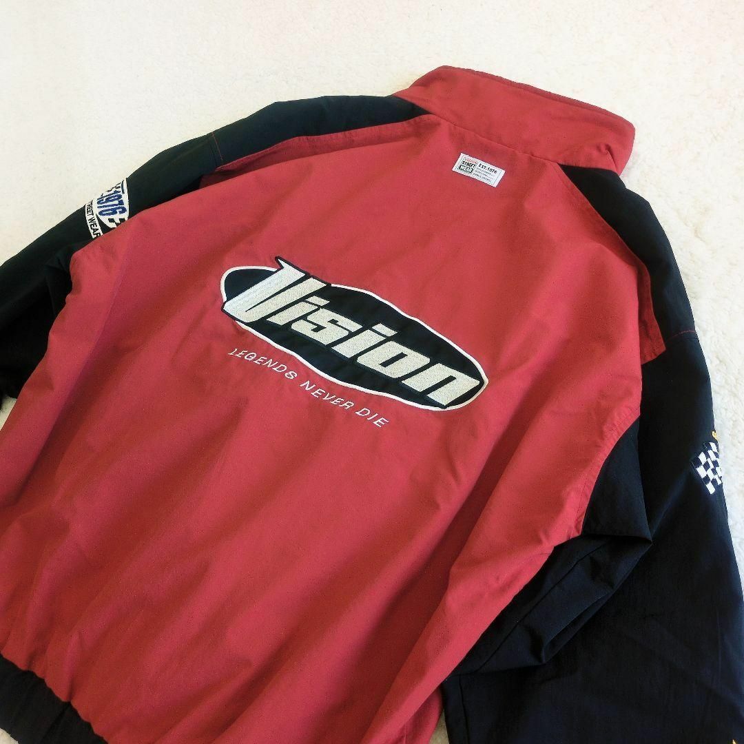 VISION STREET WEAR(ヴィジョン ストリート ウェア)のナイロンレーシングジャケット　ヴィジョンストリートウェア メンズのジャケット/アウター(ナイロンジャケット)の商品写真