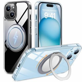 【カバー】Aunote iPhone15 ケース MagSafe 対応 クリア (その他)