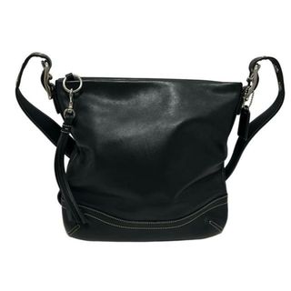 コーチ(COACH)のCOACH(コーチ) ショルダーバッグ美品  - F01415 黒 レザー(ショルダーバッグ)
