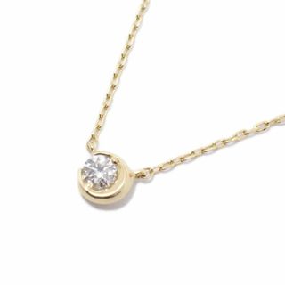 スタージュエリー(STAR JEWELRY)のSTAR JEWELRY スタージュエリー ムーンセッティング ネックレス K18YG/ダイヤモンド0.04ct(ネックレス)