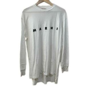マルニ(MARNI)のMARNI(マルニ) 長袖Tシャツ サイズ36 S レディース - 白×黒 クルーネック/ロング丈(Tシャツ(長袖/七分))