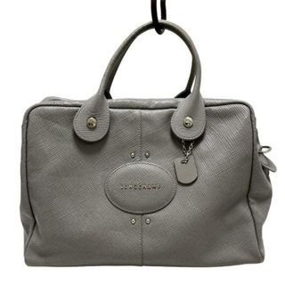 ロンシャン(LONGCHAMP)のLONGCHAMP(ロンシャン) ハンドバッグ クアドリ 1206786274 グレー レザー(ハンドバッグ)