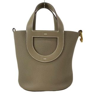 エルメス(HERMES)のHERMES(エルメス) ハンドバッグ美品  インザループ18 エトゥープ ゴールド金具(ハンドバッグ)