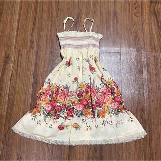 アクシーズファム(axes femme)のaxes femme♡花柄キャミワンピース　森ガール　姫　y2k 00s 平成(ひざ丈ワンピース)