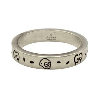 グッチ(GUCCI)のGUCCI(グッチ) リング 19美品  アイコンモチーフ/ゴーストリング 477932 925シルバー GG柄/ドクロ/スカル/サイズ19(リング(指輪))