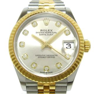 ロレックス(ROLEX)のROLEX(ロレックス) 腕時計美品  デイトジャスト31 278273G ボーイズ SS×K18YG/10P新型ダイヤ/ジュビリーブレス/24コマ＋余りコマ3/ランダムルーレット/2021.10 シルバー(腕時計)