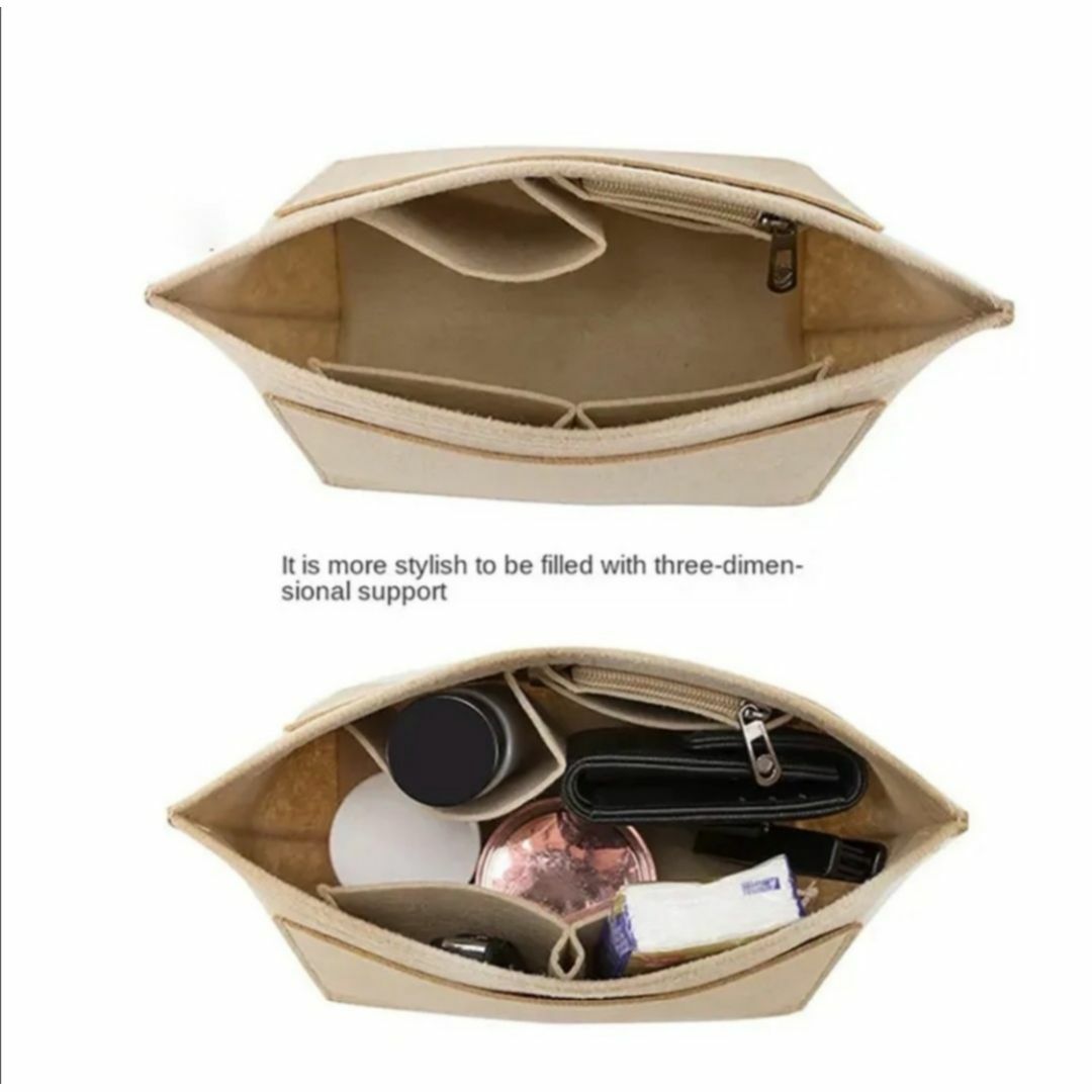 セール★バッグインバッグ　ピンク　M　収納　LONGCHAMP　インナーバッグ レディースのバッグ(トートバッグ)の商品写真