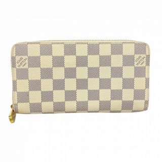 ルイヴィトン(LOUIS VUITTON)の【5gd4500-h】ルイヴィトン 長財布 ダミエ・アズール ジッピーウォレット N60019 ホワイト【中古】レディース(財布)
