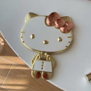 ハローキティ ハンドミラー ①ゴールド 折りたたみミラー キティちゃん 鏡(ミラー)