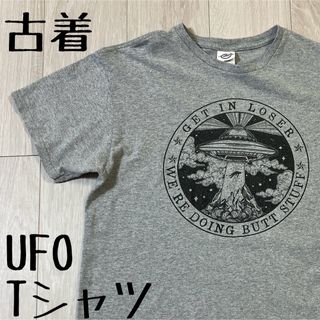 ヴィンテージ　古着　Tシャツ　90s Y2K アメリカ古着　US古着　UFO古着(Tシャツ/カットソー(半袖/袖なし))